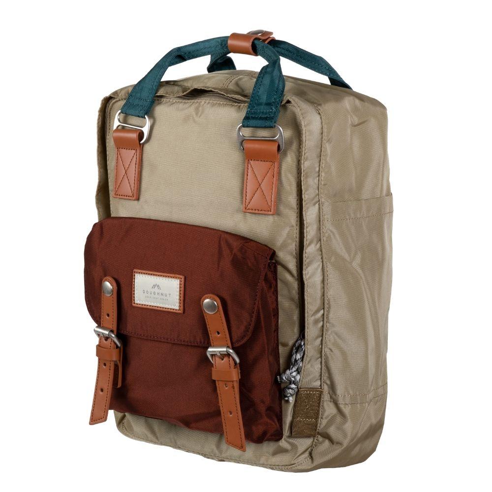 Image of Doughnut Bag Macaroon Glossy Beige x Maroon